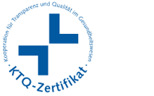 Zertifiziert nach den Regeln der Kooperation für Transparenz und Qualität im Gesundheitswesen GmbH (KTQ-GmbH) mit der Zertifikationsnummer 2022-0023 KHVB